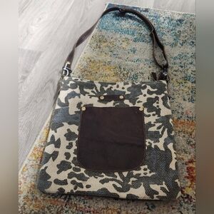 Myra Leather Animal Print Crossbody Bag